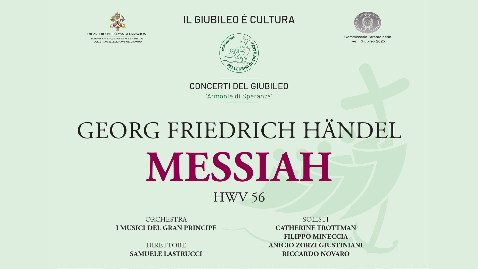 Handel's Messiah to be performed on 28 April at Sant'Ignazio