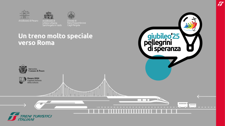 Un treno di pellegrini verso il Giubileo: l’iniziativa della Metropolia di Pesaro, Urbino e Fano 